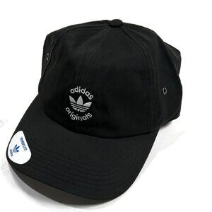 Adidas Originals Womens Union Strapback Hat Trefoil Black Logo New Yoga Running